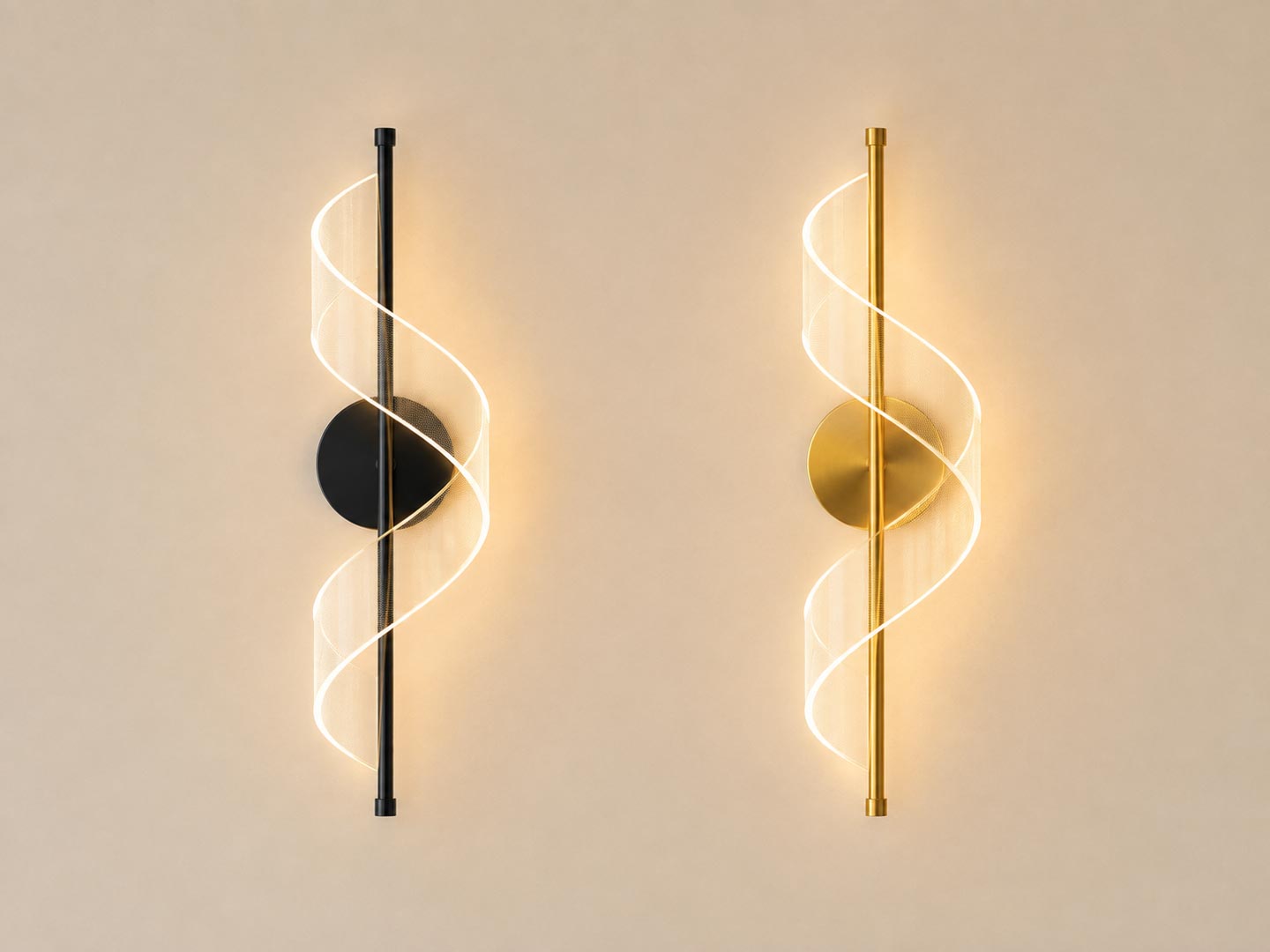 Aplique espiral doble INOVED iluminado